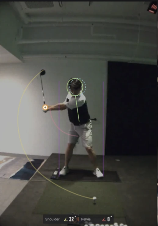 Face-on camera view